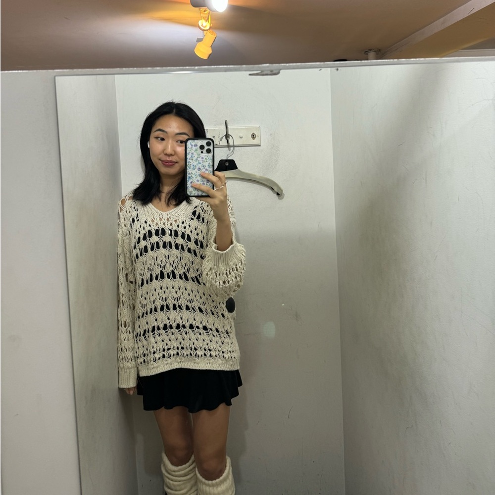 Roberto Collina Cream Knit Sweater Dress